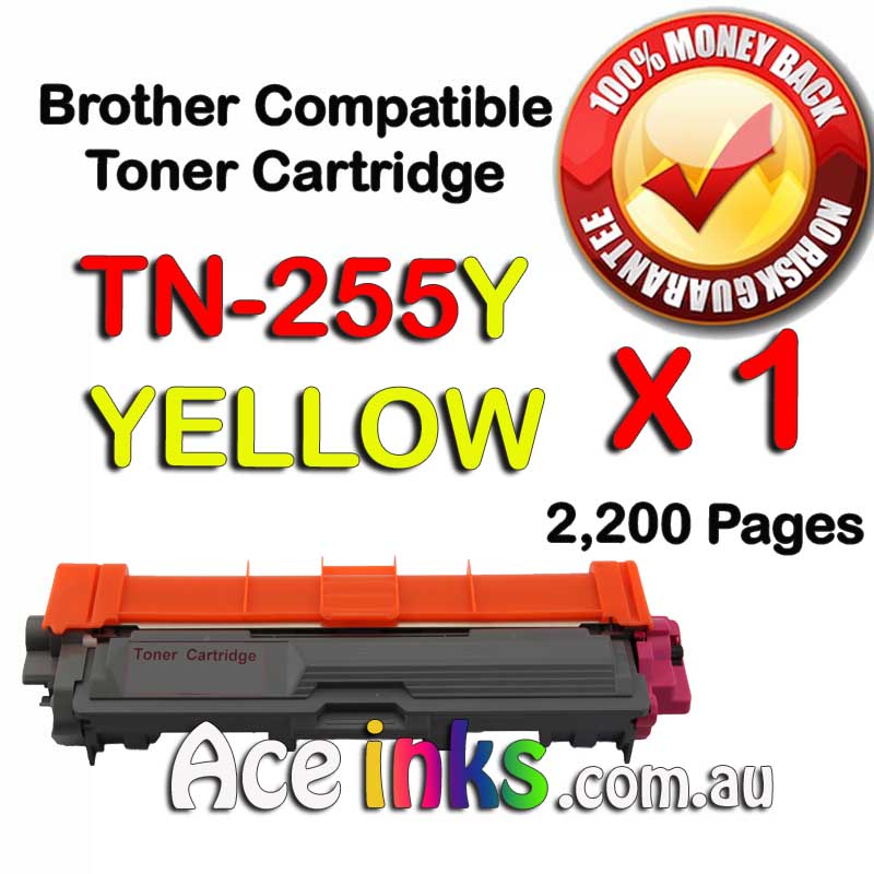 Compatible Brother Toner TN-255Y YELLOW Toner Cartridge